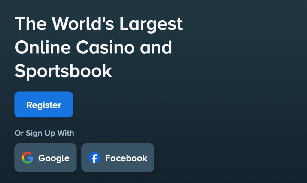 Stake registration step 1 - open the registration page