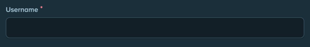 Stake registration step 3 - username field